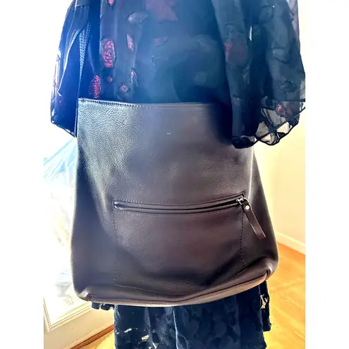 Giani Bernini Genuine Leather Crossbody Shoulder Bag Brown