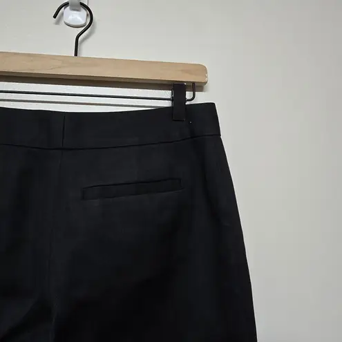 Tory Burch  Womens Ponte Kick-Flare Gold Button-Accent Croppes Pants Sz‎ 8 Office