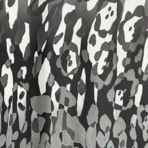 Jess & Jane Shirt Animal Print Cheetah Embellished White Black Small Petitie Size undefined