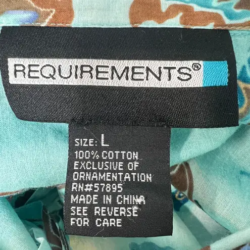 Requirements Y2K Bohemian Fairy Cottage Whimsy Womens Lightweight Top Sz Large