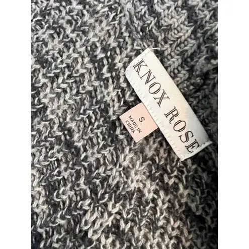 Knox Rose  Cardigan Fringe Sweater Small Knit Boho Hippie Open Front Lagenlook‎