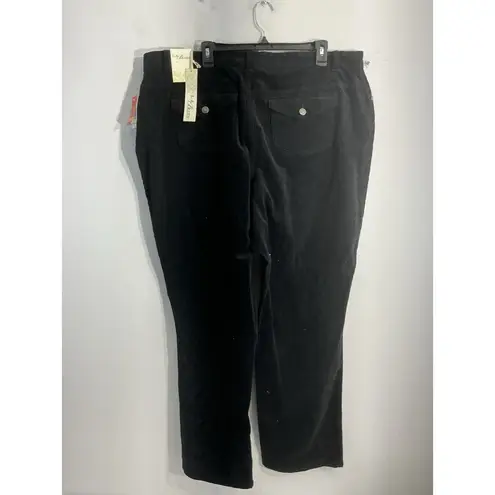 L.A. Blues Womans Trousers 24 W Black Corduroy NWT