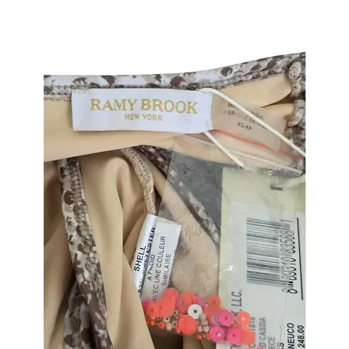 Ramy Brook Printed Cassia Cut Out One Piece Swimsuit Size XS NEW