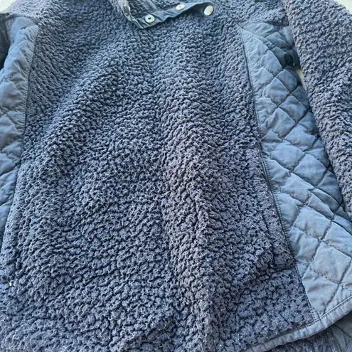 Abercrombie & Fitch  small blue sherpa pullover - Image 7