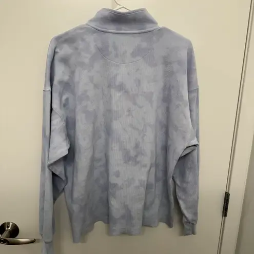 Aerie Oversized Blue Tie Dye Pullover Sweatshirt