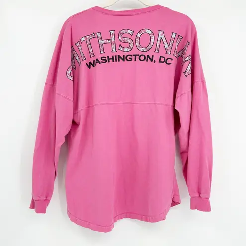 Spirit Jersey Smithsonian Washington DC Womens Long Sleeve V Neck Top Size M