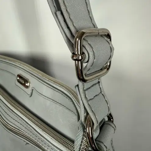 Relic  Women’s faux leather powder blue shoulder purse 8x10.5x2"