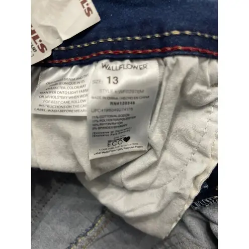 WallFlower Insta Soft 23.5" Ultra Crop Jeans Size 13 New With Tag Blue