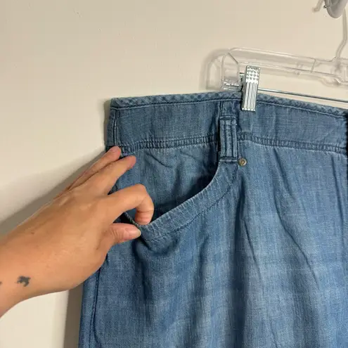 NYDJ Teresa Wide Leg Jeans With High Rise And Raw Hems In Everly Wash Size 22W