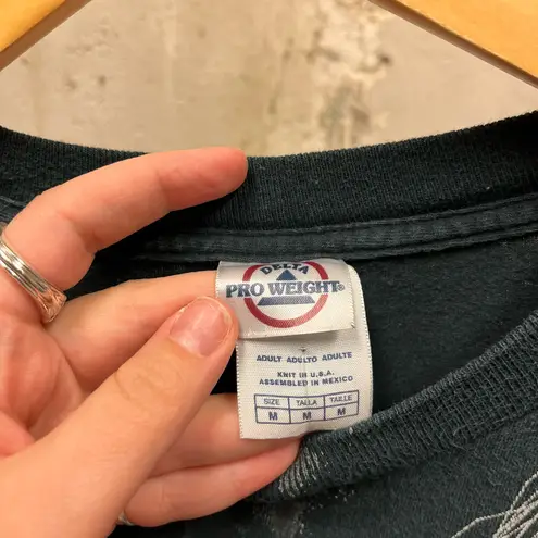 Delta Nine Inch Nails NIN Vintage Live With Teeth 2005 Y2K Black Band Tee Medium M 00s