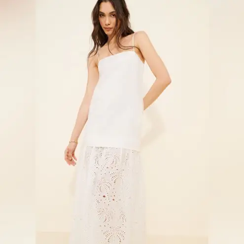 Mon Renn Agua Anglaise Dress in white NWT Size XS