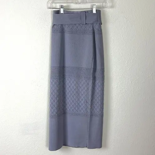 Keepsake  Bulletin Lavender Knit Midi Skirt with Belt