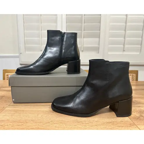 Vagabond Stina Ankle Boots Smooth Black Leather Size 8 US 38 EU NIB Booties