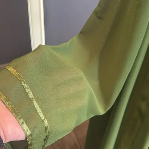 Women’s Green Chiffon 3 Piece Formal Mother of the Bride Pants Suit Size 18W NEW