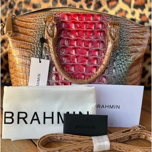 Brahmin Duxbury Lakeridge Ombre Melbourne Satchel w/ Veronica Wallet NWT