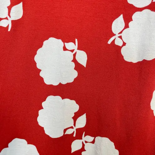 Boden USA Boden Miriam Jersey Knit Bell Sleeve Mini Dress Orange Red Floral Womens 16