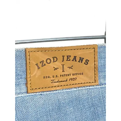 IZOD Distressed Bootcut Jeans Womens 16 Pink Green Ripped Y2K Grunge Boho NWT