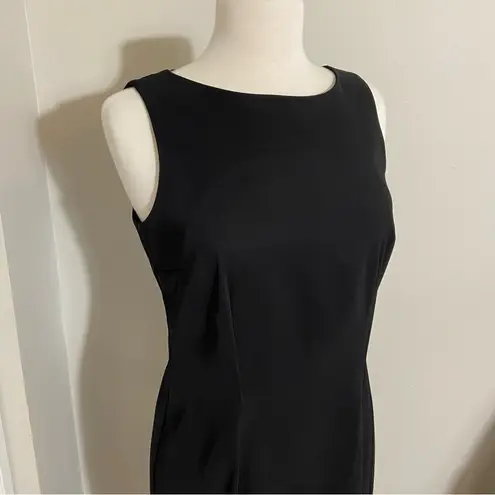 AB Studio Classic Solid Black High Neck Dress Size 8