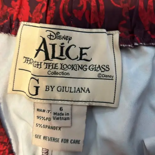 Disney  Alice Through the Looking Glass G by Giuliana pants size 6 Nwt