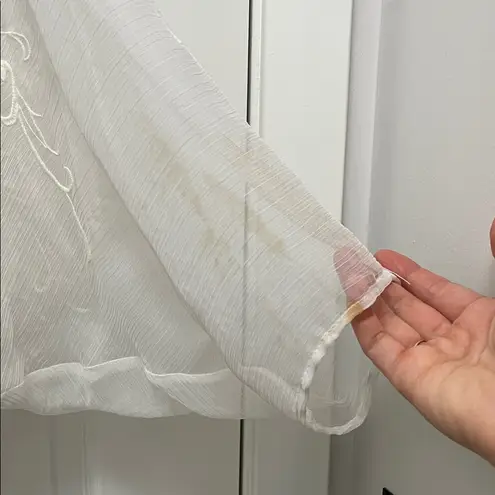 Anthropologie Beyond Vintage Paisley Embroidered Shawl Cover Up