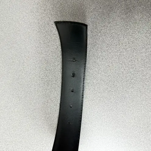 Morgan Taylor Vtg Snakeskin Belt Womens Small Black 1.5in Leather 80s 90s