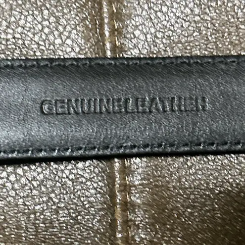 Men's Unbranded Black Leather Belt Size 34