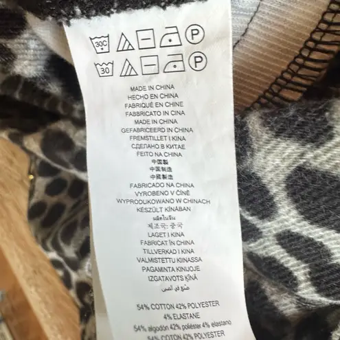 🐆Michael Kors Black Leopard Print Stretch Skinny Leggings Pants🐆 ~medium