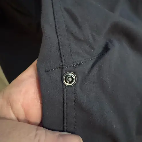 prAna Stretch Zion Halle Pant Roll Up Ankles Steel Gray Size 10