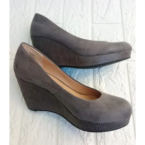 American Rag Cie Women's Grey Heels Shoes Upper Textile Heel 3.5" Size 5.5 Gray