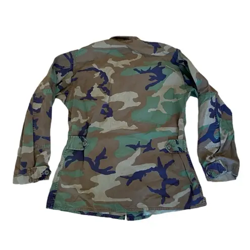 US Army Camo Jacket Military Camouflage Green M