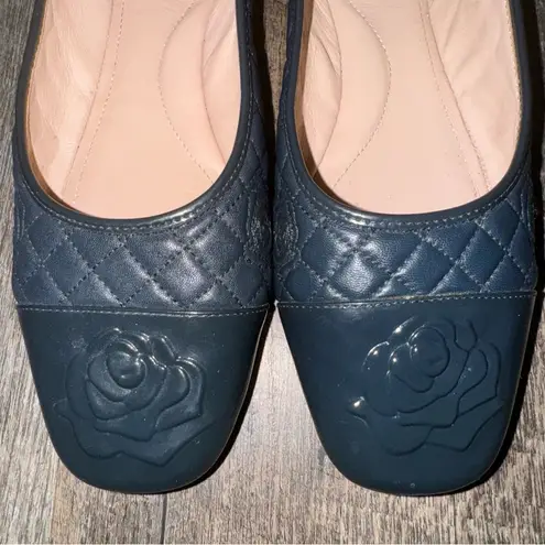 Taryn Rose  Size 9B Reese‎ Leather Quilted Ballet Slip On Luxury Comfort Flats