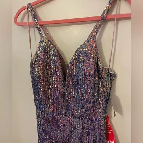 Iridescent Hallee sequin maxi dress Pink Size XS