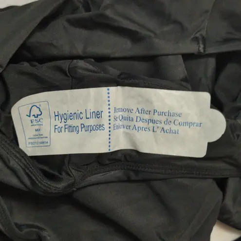 ANDIE Rockaway One Piece Black Double Straps Square Neck Swim Bathing Suit S New