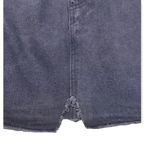 Missguided Denim Skirt Black Size 4 Mirco Mini Bratz High Waisted Shark Bite