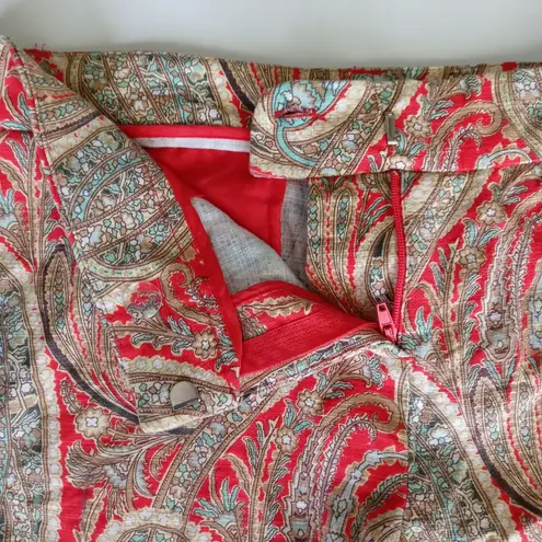 Willi Smith Women Paisley Print Short Size 4