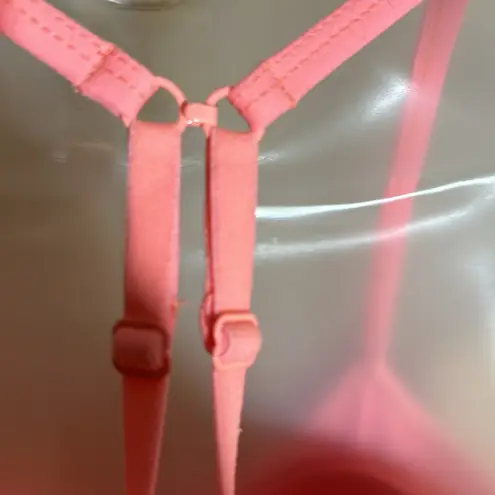 Lorna Jane Active Sammy Racerback Sports Bra Apricot Peach Pink Medium?