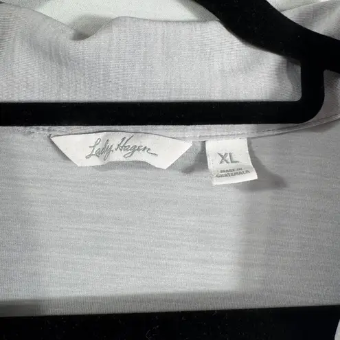 Lady Hagen Women's Light Gray Golf Polo Top sz XL