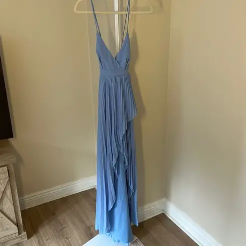 Michael Costello NWT x Revolve Ale Gown in Light Blue Small