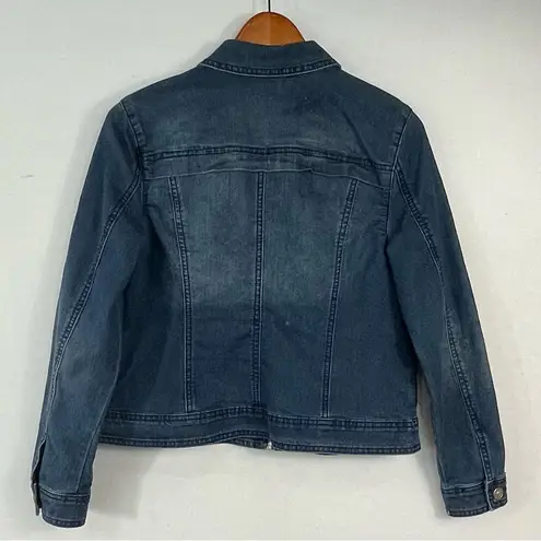 Baccini Cropped Denim Jacket Size PL