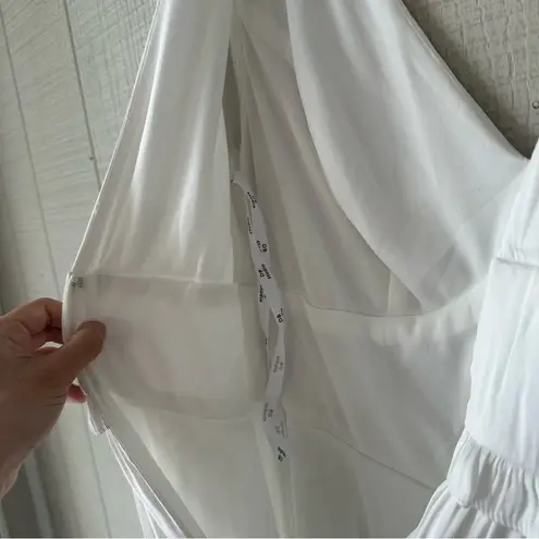 David’s Bridal DB Studio Ruffle Charmeuse V