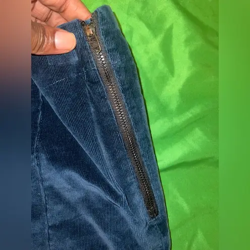 Prairie Underground Navy Blue Corduroy Velvet Leggings size Small