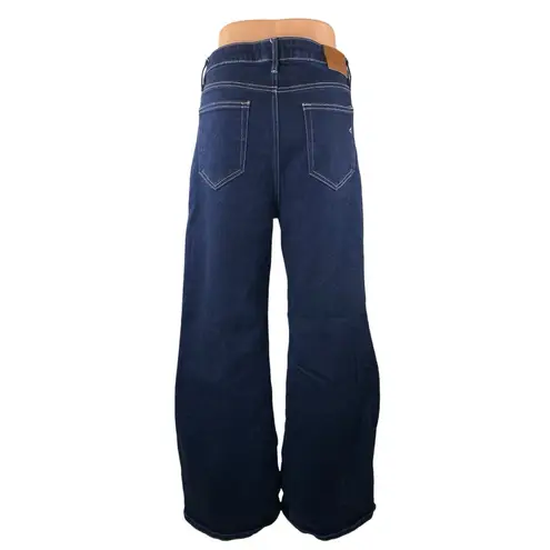 Hidden Women Blue Dark Wash High Rise Wide Leg Baggy Palazzo Denim Jeans Size 31