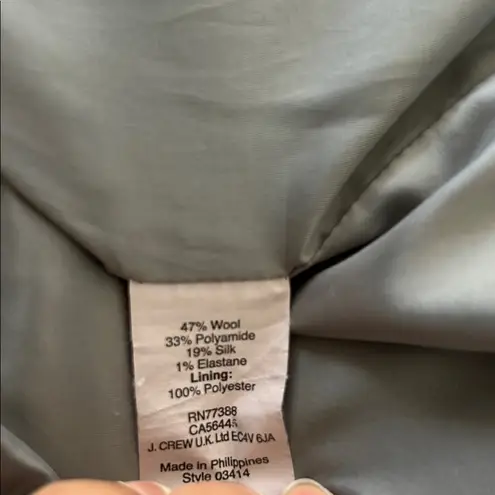 J.Crew  Gray Tweed Pencil Skirt