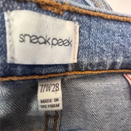 Sneak Peek Women's High Rise Stretch Denim Jeans Blue Size 7