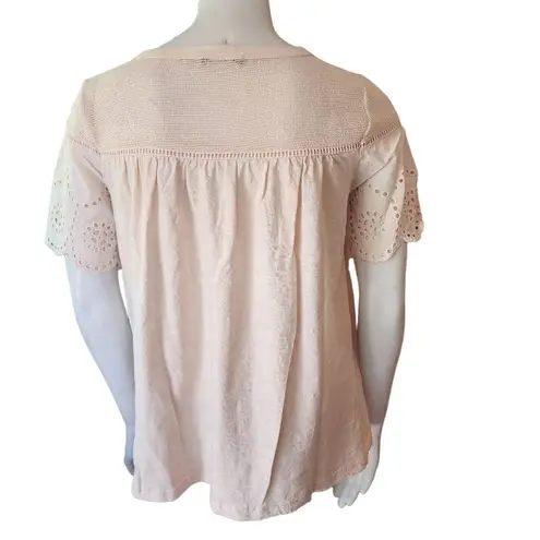 Doe & Rae  Cream Lace & Eyelet Blouse (S)