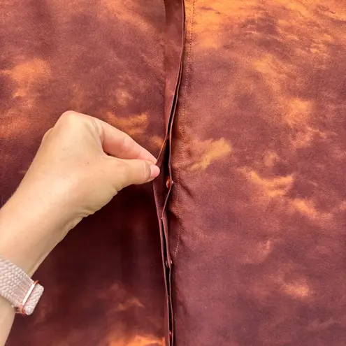 LAFAYETTE 148 NEW YORK Zora Sunset Sky Silk Blouse S