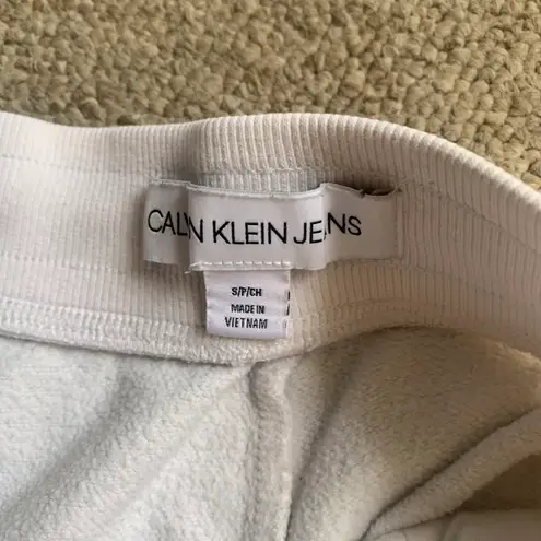 Calvin Klein Jeans White Joggers