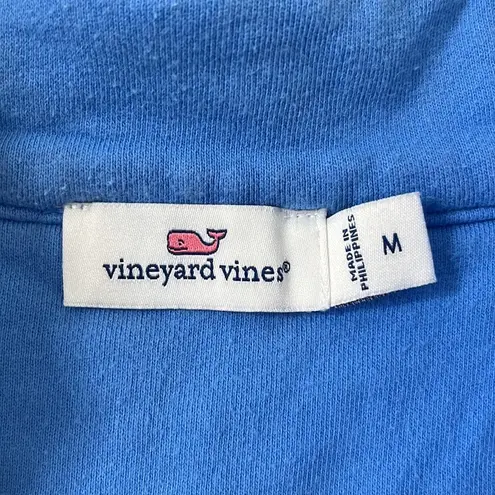 Vineyard Vines  Madras Shoulder Shep Shirt Quarter Zip Fleece Size Medium