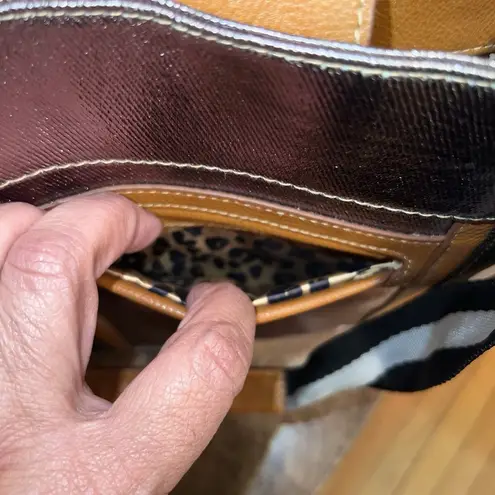 Kate Landry Metallic Multicolor Satchel/Tote Bag w/Cosmetic Bag- Spacious