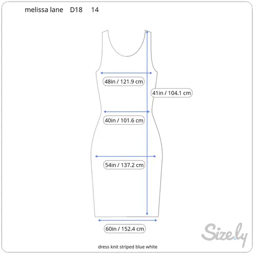 Leslie Fay dress knit striped blue white